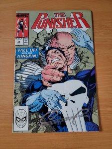 Punisher #18 SIGNED Direct Market Edition ~ NEAR MINT NM ~ 1989 Marvel Comics