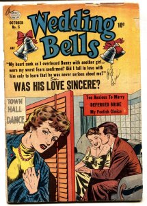 WEDDING BELLS #5 romance comic book QUALITY COMICS-