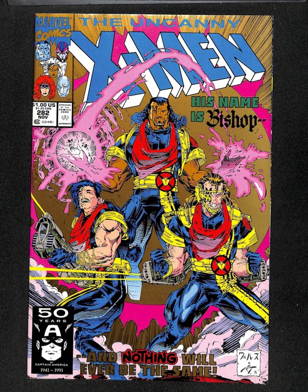 Uncanny X-Men #282 2nd Print 1st Appearance Bishop!