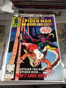 What If 24 What if Spider-man rescued Gwen Stacy VF condition (needs pressed)