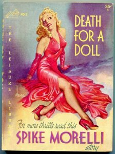 PULP:  Death For a Doll #2 192- Spike Morelli Pulp- Leisure Library VF