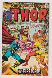 Marvel Comics! The Mighty Thor! Issue 246! Battle of Thor vs Firelord!