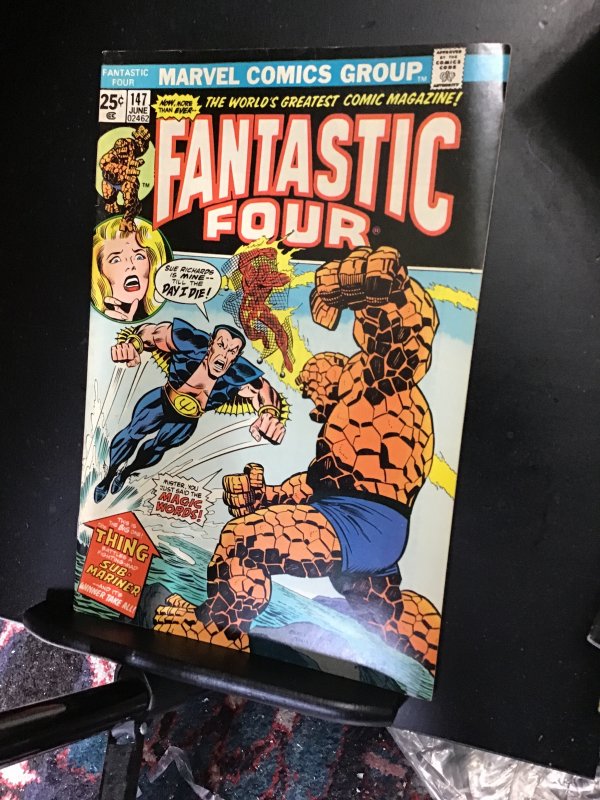 Fantastic Four #147 (1974). Namor key! Submariner strikes! high-grade! VF Wow