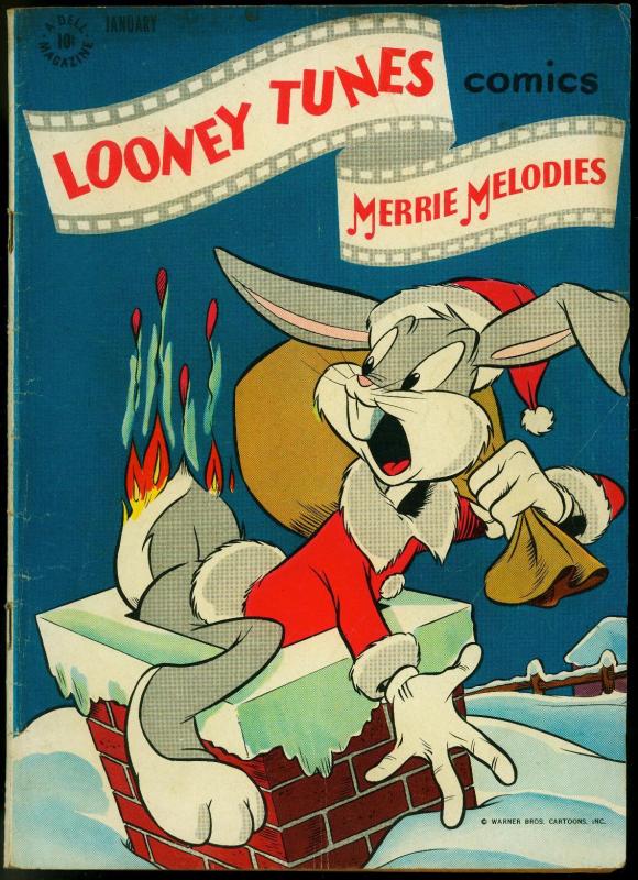 Looney Tunes and Merry Melodies #51 1946- Bugs Bunny Christmas cover VG