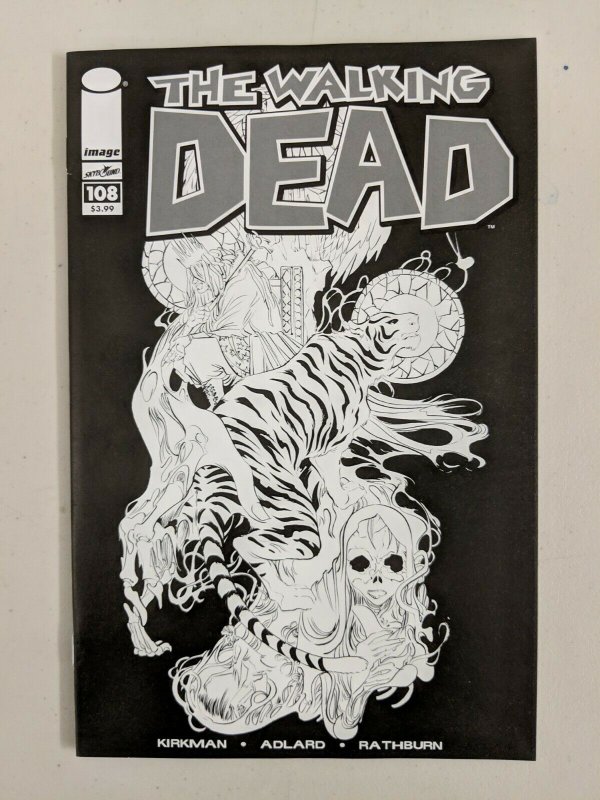 Walking Dead Day #108 Cover Set of 4 B/W Sketch Regular Color Variants VF+ NM- 