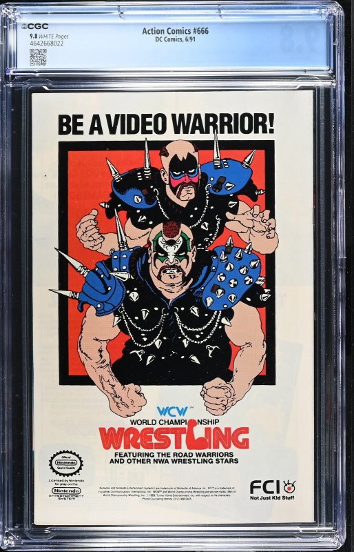 Action Comics #666 (6/91) Graded CGC 9.8