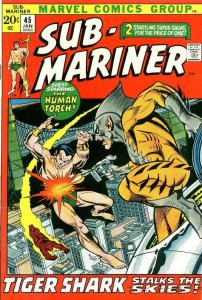 Sub-Mariner, The (Vol. 2) #45 GD ; Marvel | low grade comic Human Torch Tiger Sh