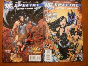 4 Near-Mint DC Special THE RETURN OF DONNA TROY Comic #1 2 3 4 (Complete Set)