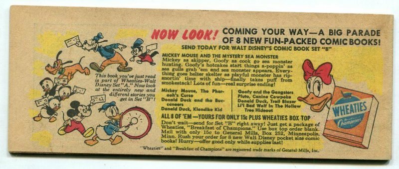Mickey Mouse and the Disappearing Island- Wheaties Giveaways Comic A-1