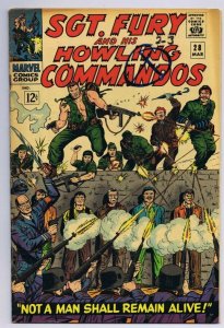 Sgt Fury and His Howling Commandos #28 ORIGINAL Vintage 1966 Marvel Comics