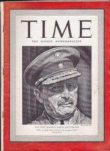 Feb 5 1940 Time Magazine- Finland's Marshal Baron Mannerheim