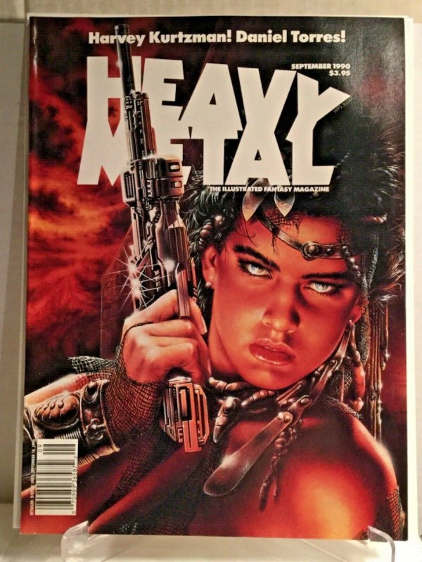 1990 Sep HEAVY METAL Royo cover ADAMOV & COTHIAS Daniel Torres