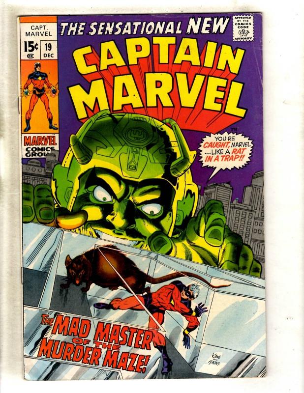 Captain Marvel # 19 VF Comic Book Kree Avengers Carol Danvers Hulk Thor JF15