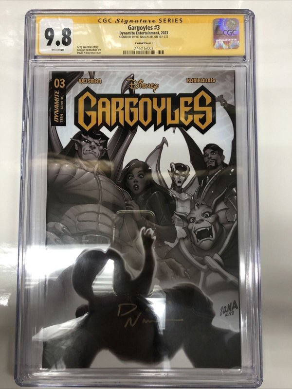Gargoyles (2023) # 3 (CGC 9.8 SS) signed Nakayama • Census = 1 • Variant Cover I