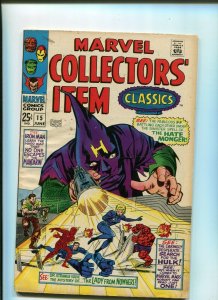 MARVEL COLLECTORS ITEM CLASSICS #15 (5.0) HATE MONGER 1968