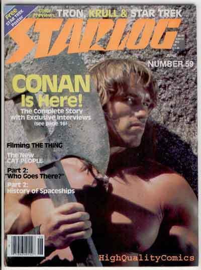 STARLOG #59, VF, Conan, Schwarzenegger, Star Trek, Khan