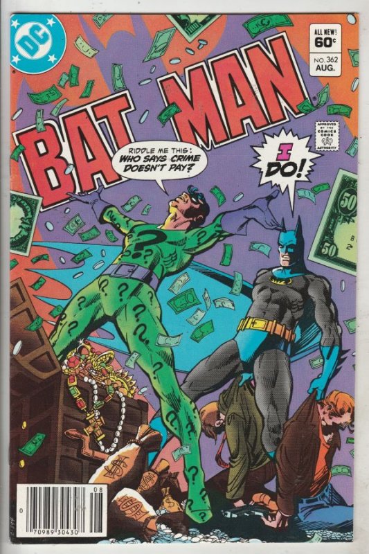 Batman #362 (Aug-83) NM- High-Grade Batman, Robin the Boy Wonder