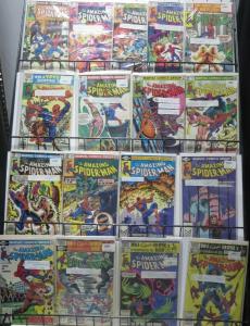 AMAZING SPIDER-MAN COLLECTION ONE! 28 BOOKS FROM #202-247!VG-F+ BLACK CAT!