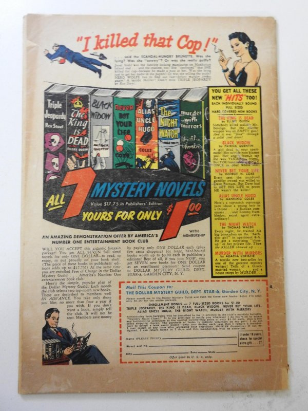 All-Famous Police Cases #10 GD/VG Condition Cover detached bottom staple