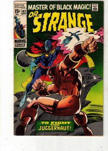 Doctor Strange #182 (1969) VF/NM High-Grade Full Costume Juggernaut BEANTOWN!