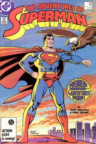 Adventures of Superman (1987 series)  #424, Fine+ (Stock photo)