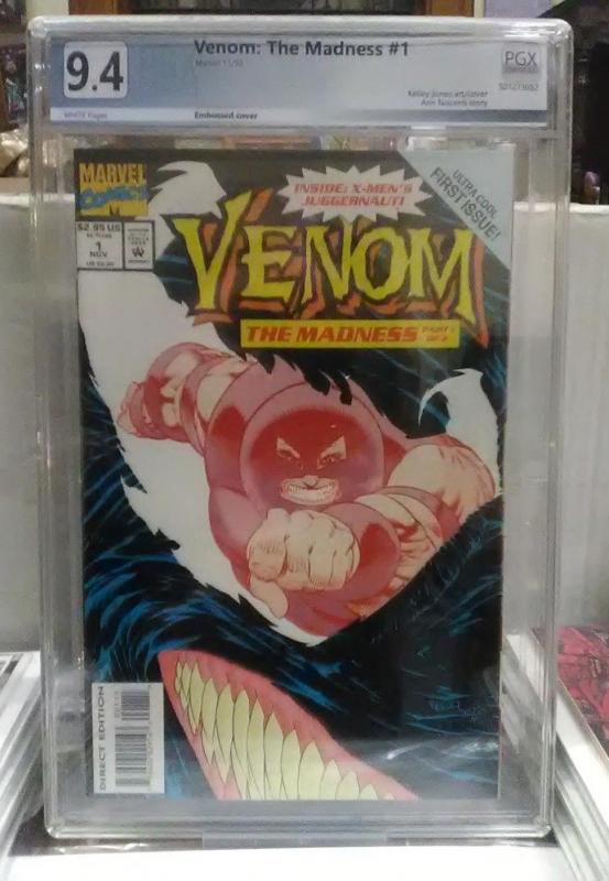 SPIDER-MAN / VENOM #1 - THE MADNESS - JUGGERNAUT 9.4 GRADED - PGX NOT CGC/CBGS