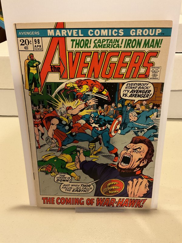 Avengers #98  1972  VG/F