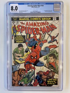 Amazing Spider-Man #140 CGC 8.0 1975 1st App Gloria Grant. Jackal & Grizzly App