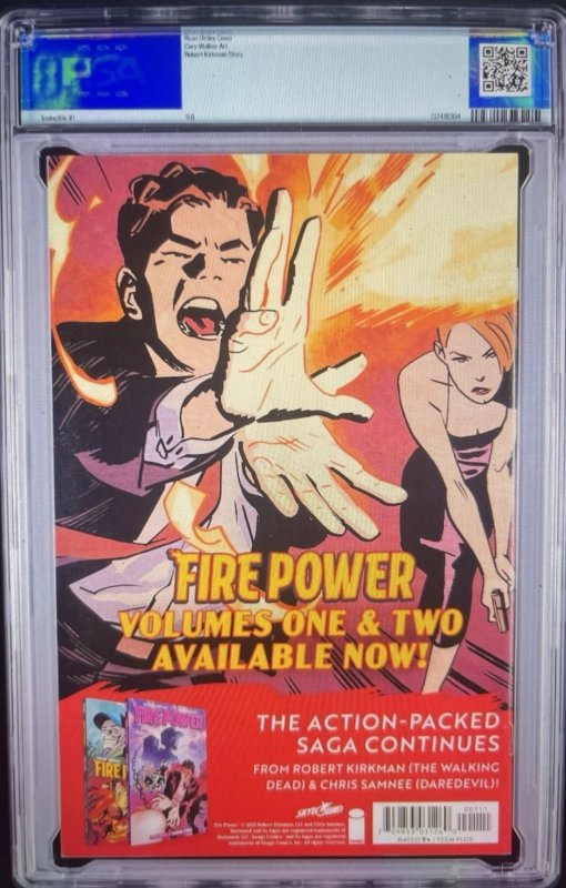 2021 image Invincible #1 Amazon Animated Series Promo Cover, PSA Graded 9.8