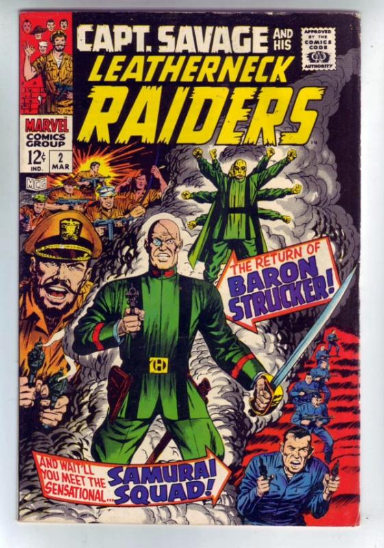 Captain Savage and His Leatherneck Raiders #2 (Mar-68) VG/FN+ Mid-Grade Capta...