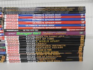 Huge Lot 51 TPB's W/ Spider-Man, Exiles, +More! Avg VF Condition!