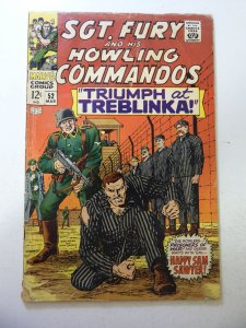 Sgt. Fury #52 (1968) GD/VG Condition 1/2 spine split, moisture stains