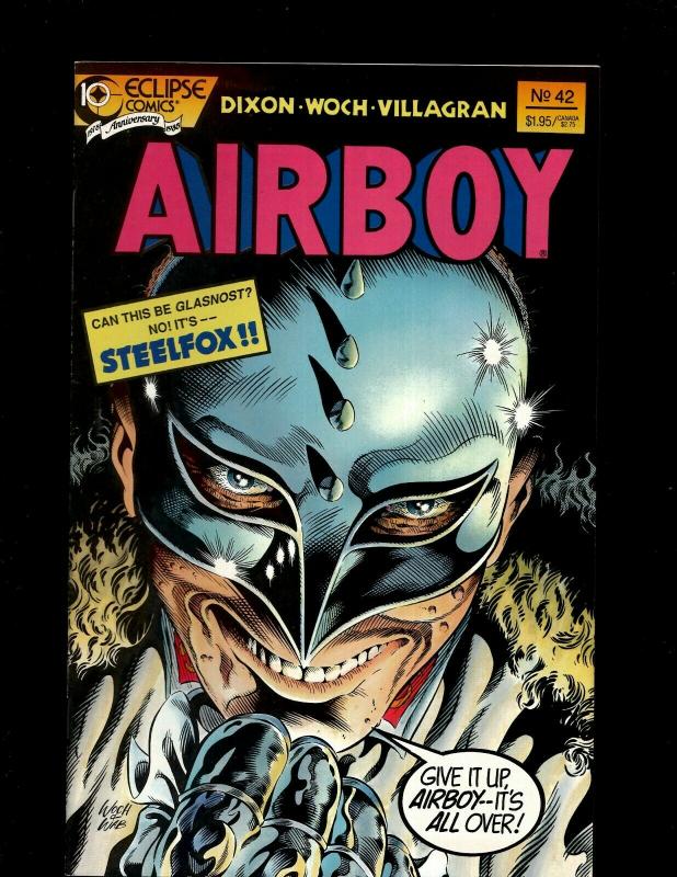 Lot of 12 Airboy Eclipse Comics Comic Books #38-48, Airboy Meets Prowler #1 JF21