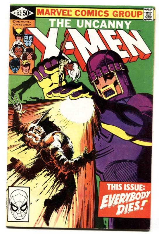 X-Men #142 1981 comic book-DAYS OF FUTURES PAST-MARVEL VF