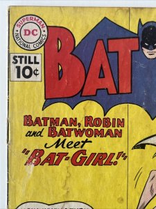 Batman #139 (DC 1961) 1.0  1st Bat-Girl (Betty Kane), 1st Blue Bowman SA