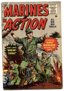 Marines in Action #7 1956- Rock Murdock- Boot Camp Brady FN-