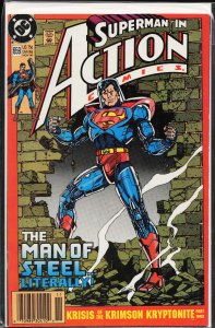 Action Comics #659 Newsstand Edition (1990) Superman