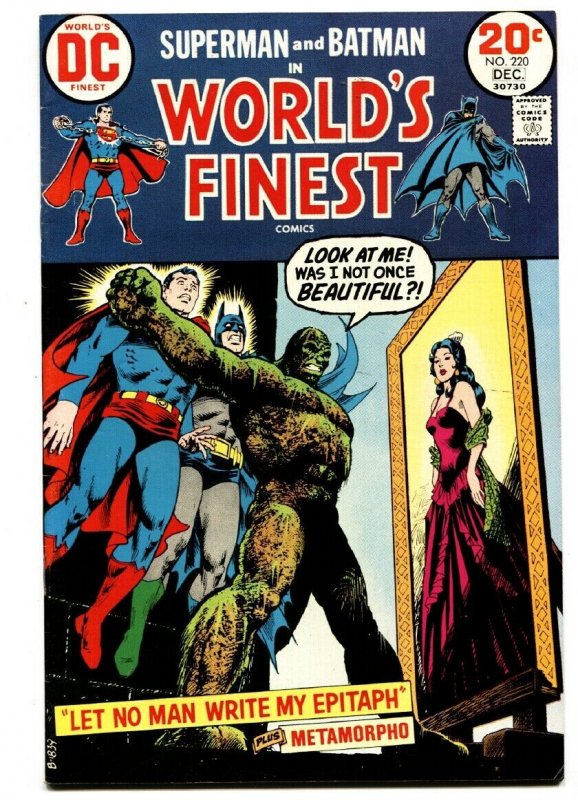 WORLDS FINEST #220 comic book 1972 DC batman Superman