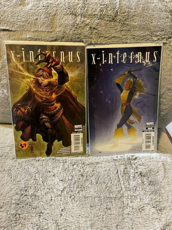 Lot of 2 Books X-Infernus #3 & 4 Variant Marvel Comics 2009 