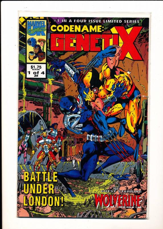 MARVEL Complete Set 4 Issue Limited Series Codename GenetiX #1-#4 VF/NM(SIC533) 