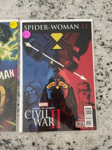 Lot Of 2 Spider-Woman Marvel Comic Books # 11 12 NM 1st Prints Avengers 5 J806