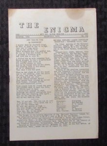 1954 THE ENIGMA Puzzle Fanzine #608 VG 4.0 Crosswords Cryptograms 8pgs