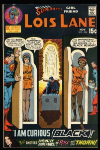 Superman's Girl Friend, Lois Lane #106 VF- 7.5 I am Curious (Black)!