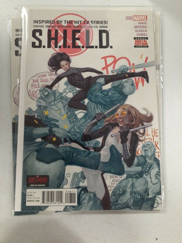 Shield Comic 8 Cover A First Print 2015 Mark Waid Medina Vlasco Curiel NW28