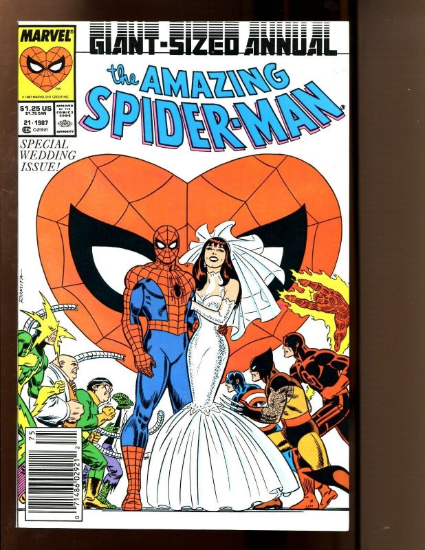 Amazing Spider-Man Annual #21 - Marriage of Peter Parker & Mary Jane. (9.2) 1987