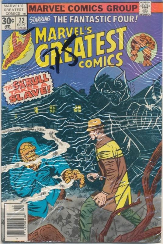 Marvel's Greatest Comics #72 Staring Fanastic Four Fine/Very Fine (7.0) (088J) 