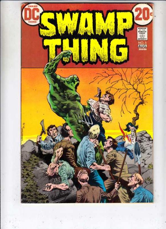 Swamp Thing #5 (Aug-73) VF- High-Grade Swamp Thing