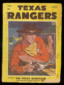 TEXAS RANGERS PULP JUNE 1951-LOUIS L'AMOUR-JIM HATFIELD G/VG