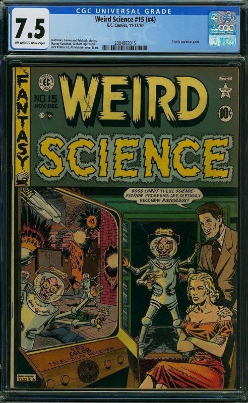 Weird Science #4 (1950) CGC 7.5 VF-