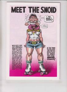 Snoid Comics #1 VF (4th) print kitchen sink ROBERT CRUMB underground comix